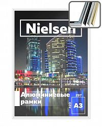 Рамка Nielsen формата А3 (297х420 мм), 290 руб вместо 380, матовое серебро
